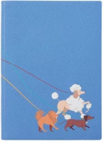 Σημειωματάριο Smythson Poodle Soho Panama Notebook Nile Blue