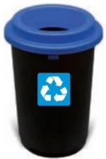 Delta Cleaning ΚΠ50Μ Πλαστικός Κάδος Ανακύκλωσης 50lt Μπλε