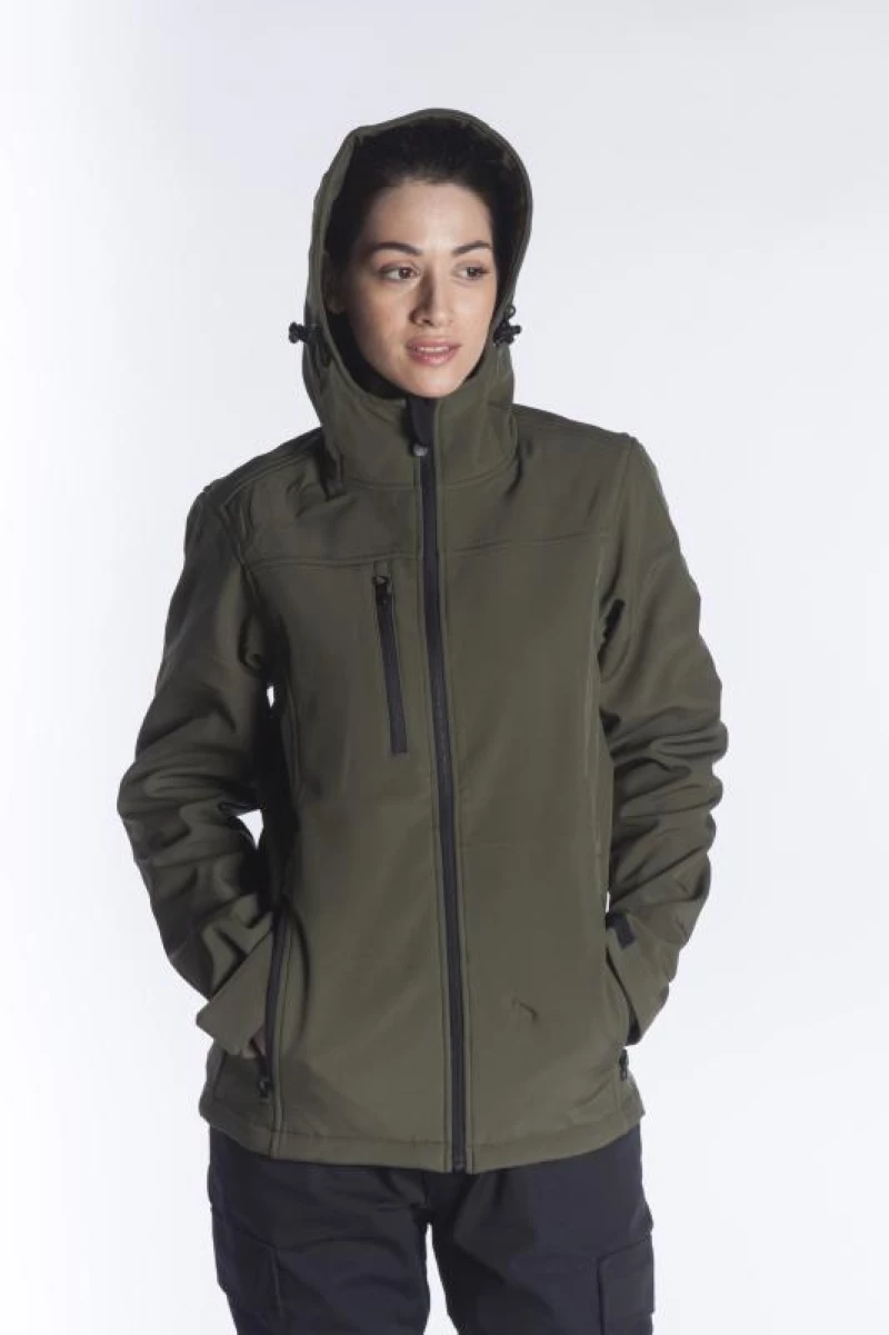 Μπουφάν Soft shell με κουκούλα NAVY