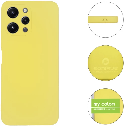 Θήκη Σιλικόνης My Colors Sonique Xiaomi Redmi 12 4G / Redmi 12 5G Κίτρινο - Sonique - Κίτρινο - Redmi 12 4G, Redmi 12 5G