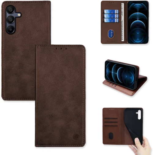 Θήκη Πορτοφόλι Vintage Magnet Wallet Sonique Samsung Galaxy A15 4G / Galaxy A15 5G Καφέ - Sonique - Καφέ - Galaxy A15 4G, Galaxy A15 5G - Θήκη Πορτοφόλι