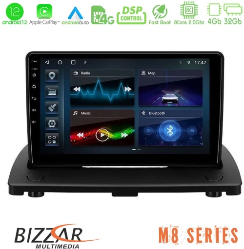 Bizzar M8 Series Volvo XC90 2006-2014 8Core Android13 4+32GB Navigation Multimedia Tablet 9"