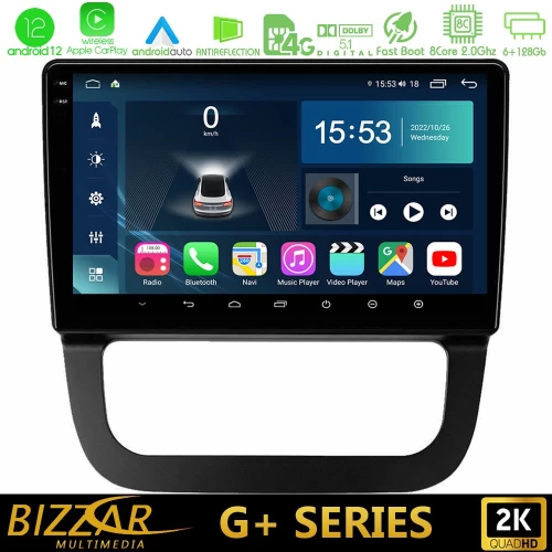 Bizzar G+ Series VW Jetta 8core Android12 6+128GB Navigation Multimedia Tablet 10"