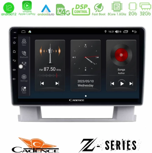 Cadence Z Series Opel Astra J 2010-2014 8core Android12 2+32GB Navigation Multimedia Tablet 9"