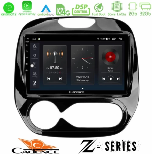 Cadence Z Series Renault Captur 2013-2019 (Auto AC) 8core Android12 2+32GB Navigation Multimedia Tablet 9"
