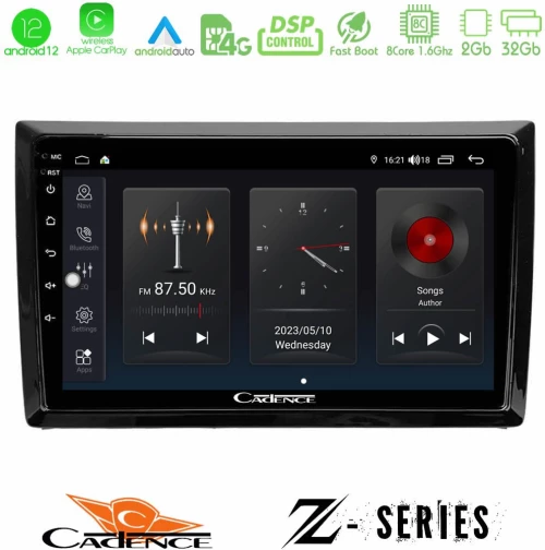 Cadence Z Series VW Beetle 8core Android12 2+32GB Navigation Multimedia Tablet 9"