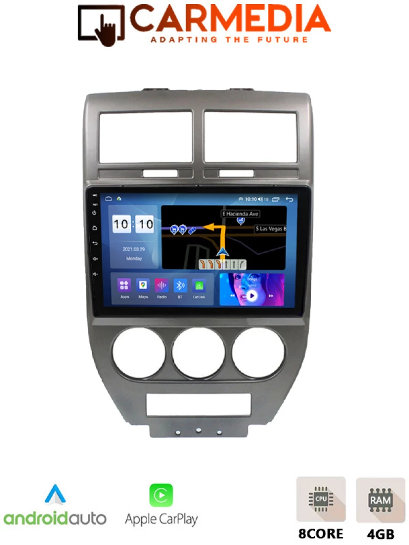 CARMEDIA CM410-13 TABLET 10'' OEM JEEP COMPASS 2007-2009 | PATRIOT 2007-2016