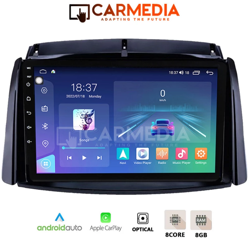CARMEDIA CM809-13 TABLET 9'' OEM RENAULT KOLEOS 2006-2016