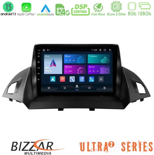 Bizzar Ultra Series Ford C-Max/Kuga 8core Android13 8+128GB Navigation Multimedia Tablet 9"