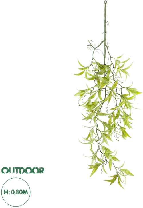 GloboStar® Artificial Garden SALIX MATSUDANA HANGING BRANCH 20414 Τεχνητό Διακοσμητικό Κρεμαστό Φυτό Ιτέα Υ80cm