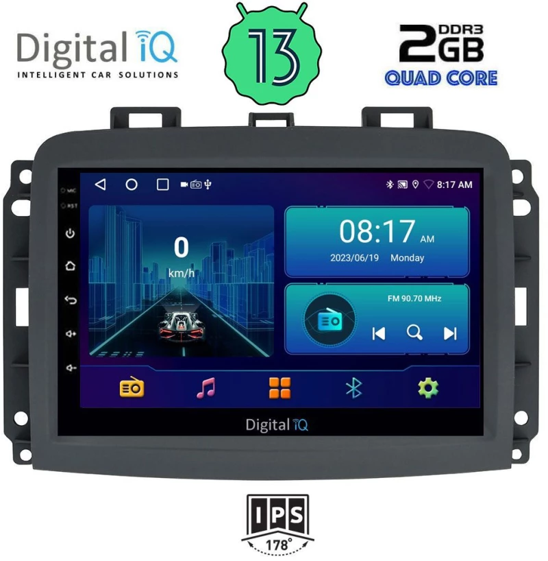 DIGITAL IQ BXB 1132_GPS (10inc) MULTIMEDIA TABLET OEM FIAT 500L mod. 2012>