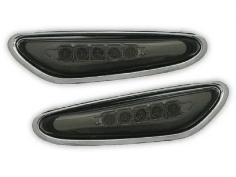 Led φλας για BMW E46  (2001-2005) / E60  / X3 (2004-2009) - μαύρο - σετ 2τμχ.