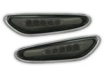 Led φλας για BMW E46  (2001-2005) / E60  / X3 (2004-2009) - μαύρο - σετ 2τμχ.