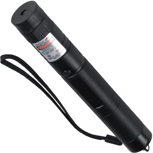 GloboStar® 78997 Φορητό Επαναφορτιζόμενο Laser Pointer 5Mw Class 3 DOT Zoom με Extra Κεφαλή για Dot Effects με Μπαταρία 18650 Li-ion 4800mAh & Φορτιστή - Πράσινο 532nm Φ2.2 x Υ15cm