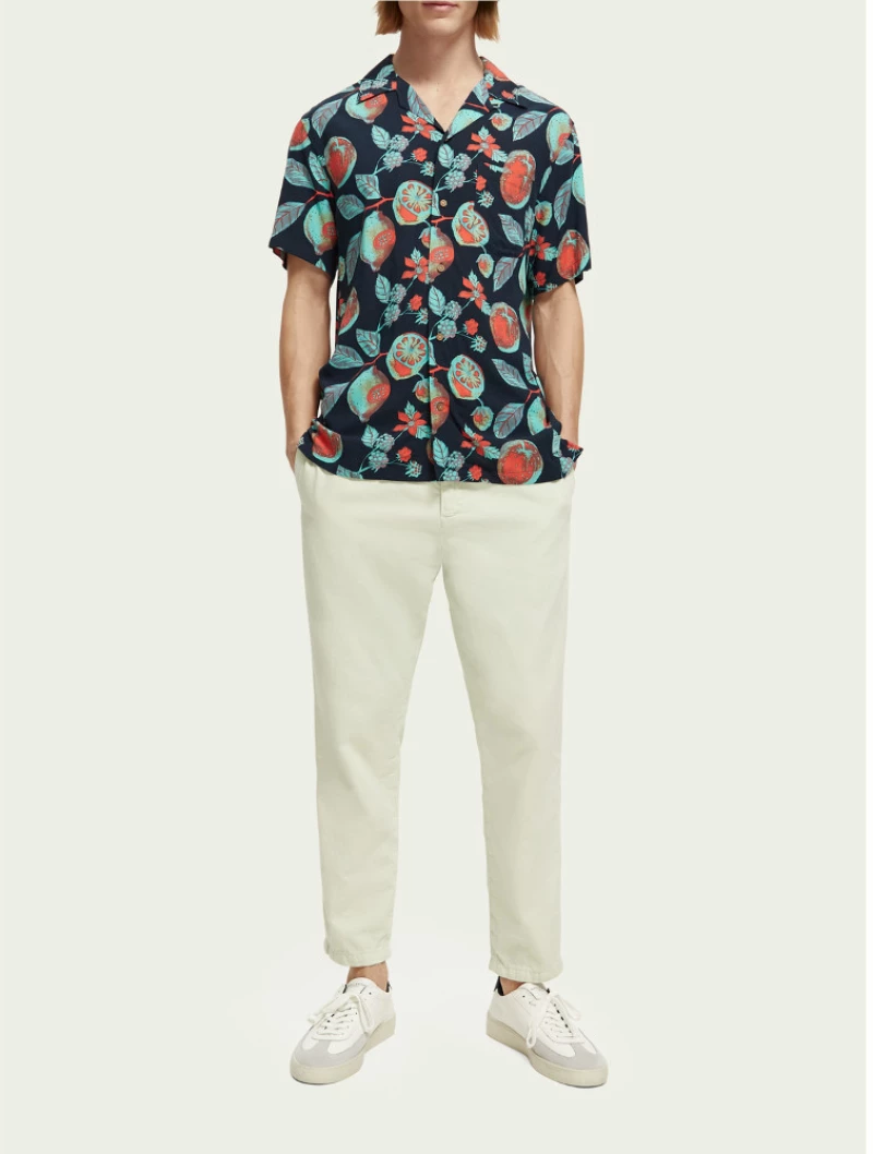 Scotch & Soda Printed Camp Shirt