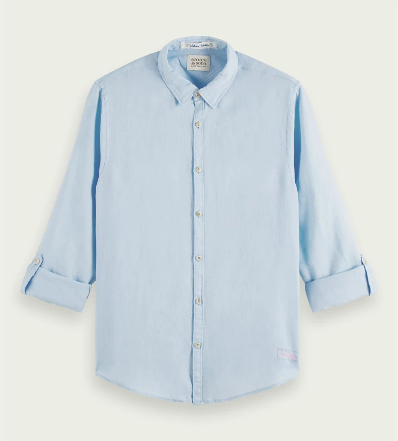 Scotch & Soda Linen Shirt Sky
