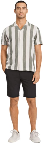 Lindbergh Striped linen-cotton shirt