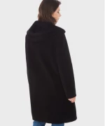 Oakwood Black Faux Shearling Reversible Coat