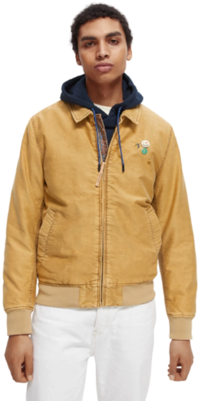 Scotch & Soda Men's Garment-dyed bomber jacket