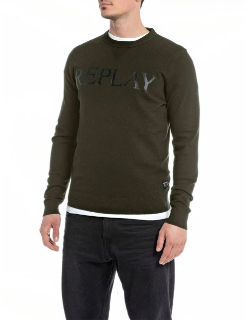 Replay Men's Sweater Logo/Print