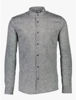Lindbergh Men's Mandarin Linen-Shirt