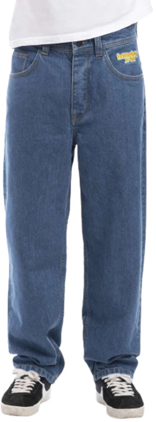 Homeboy Men's x-tra BAGGY Denim Washed Blue