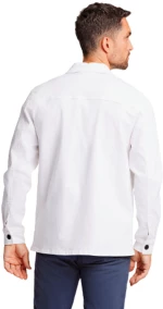 Lindbergh Men's White Denim Overshirt