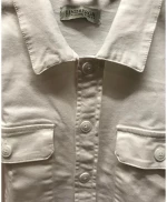 Lindbergh Men's White Denim Overshirt