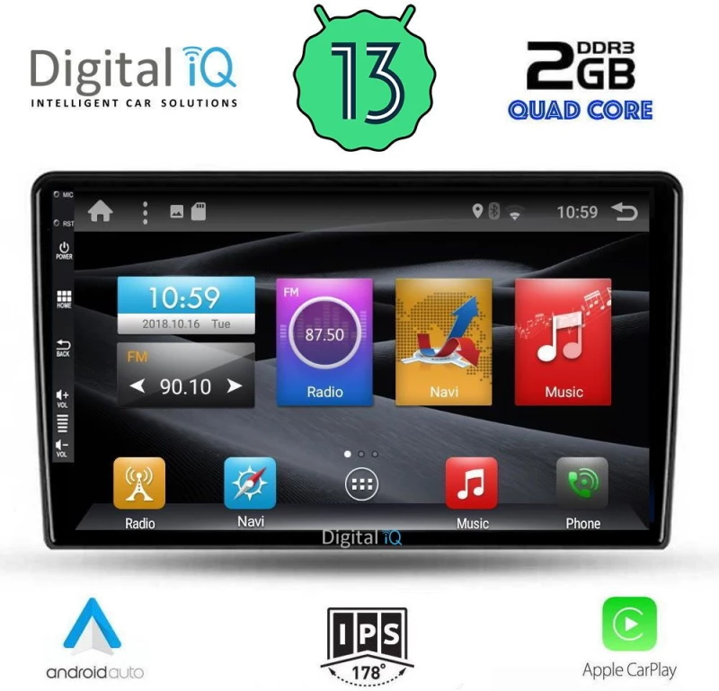 Digital IQ BXH 3656_GPS (9inc) Οθόνη αυτοκινήτου Ssangyang Rexton 2002-2006