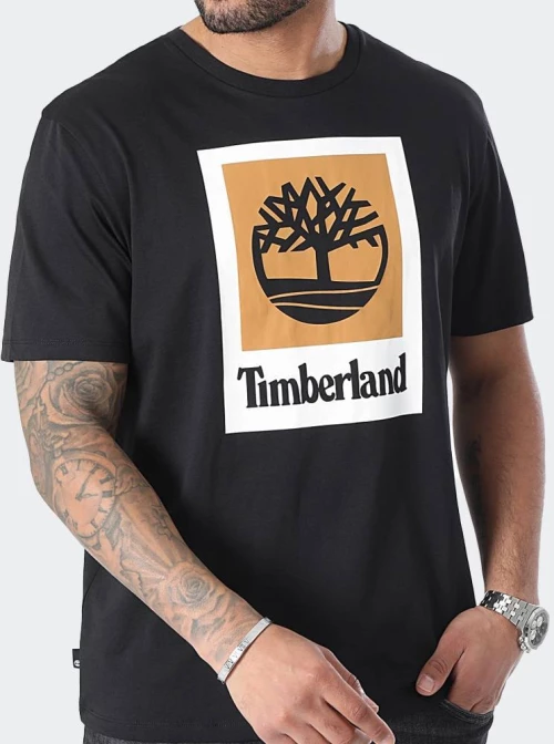 TIMBERLAND STACK LOGO COLORED SHORT SLEEVE TEE - A5QS2-001