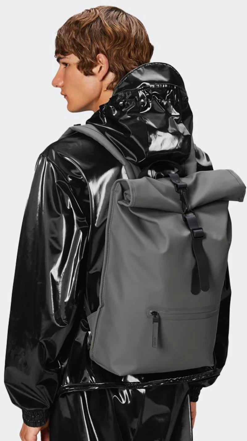 RAINS Rolltop Rucksack - 13320-GREY