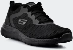 SKECHERS Engineered Mesh Lace-Up W/ Memory Foam - 12607-BBK