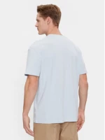 Tommy Jeans ανδρικό βαμβακερό tshirt σιέλ DM0DM17993-C10