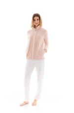 Pink Label γυναικεία ζακέτα φλίς εκρού w1458