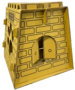 Pet Interest Cat Paper Scratcher House Yellow 51x48x50cm