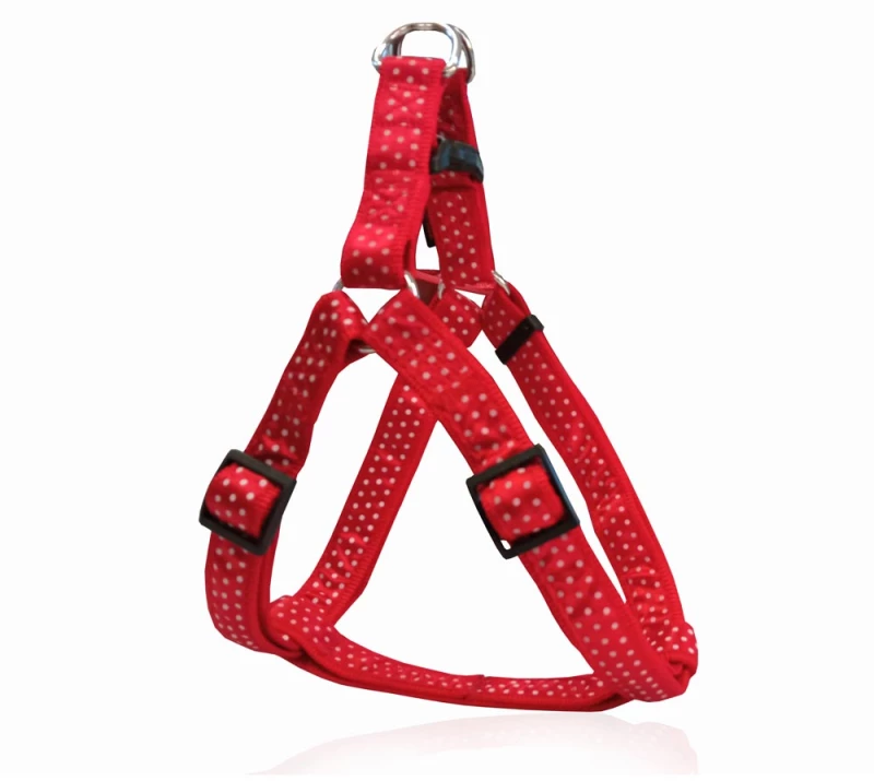 Pet Interest Σαμαράκι Σκύλου Πουά Κόκκινο XS 1.5x26-40cm