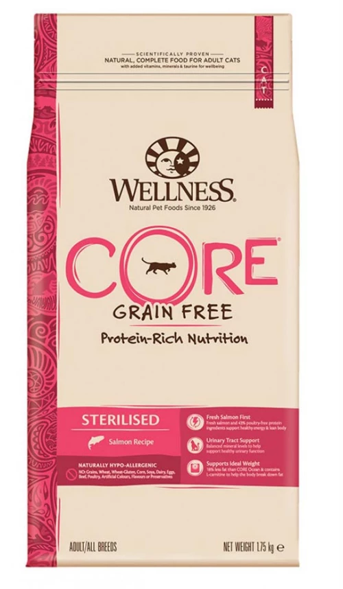 Wellness Core Cat Sterilized Σολομός 1.75kg