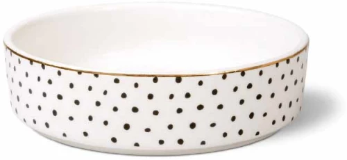 Glee Μπολ Dots Κεραμικό Λευκό 300ml