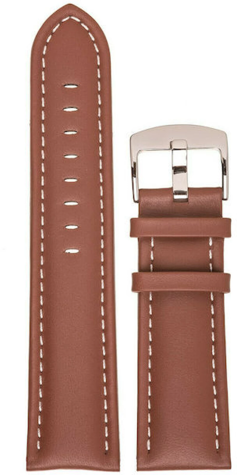 Tzevelion Δερμάτινο Λουράκι καφε 18mm art-96-brown-18