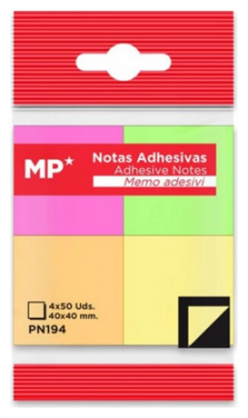 Σελιδοδείκτες Αυτοκόλλητοι MP 40x40mm 4x50τμχ PN194