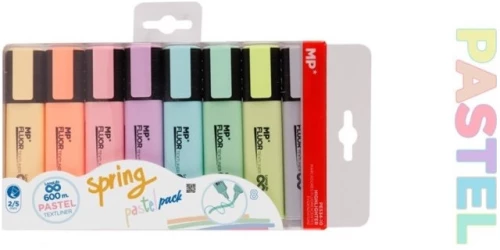 Μαρκαδόροι Υπογράμμισης Main Paper Deskset PASTEL 8 Χρωμάτων  LONG LIFE 600m PE534-10
