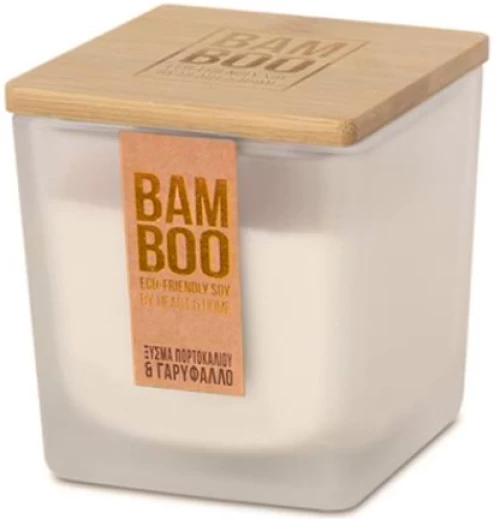 Αρωματικό Κερί Bamboo 210g - Ξύσμα Πορτοκαλιού & Γαρύφαλλο 27670W0513