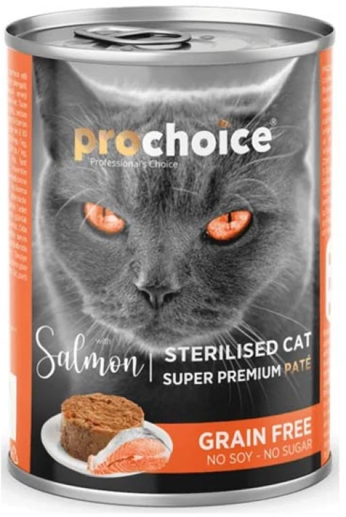 ProChoice Cat Pate Grain Free Adult Sterilized Σολομό 400gr