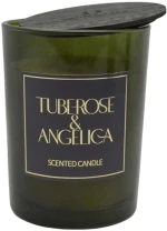 ΑΡΩΜΑΤΙΚΟ ΚΕΡΙ TUBEROSE & ANGELICA  ΣΕ ΓΥΑΛΙΝΟ ΔΟΧΕΙΟ ΜΕ ΚΑΠΑΚΙ 8x8x10,5εκ. ANKOR