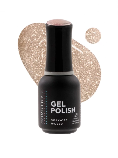 DOROTHY L Uv/Led Gel Polish 6082 Μπεζ Glitter 15ml