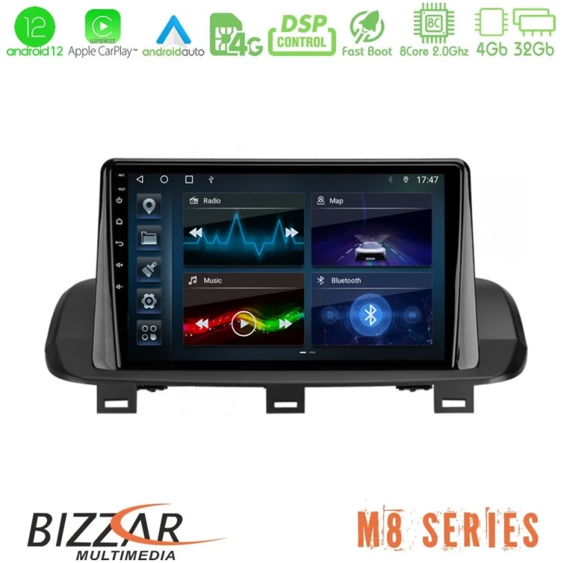 Bizzar M8 Series Nissan Qashqai J12 & X-Trail T33 8core Android13 4+32GB Navigation Multimedia Tablet 10"