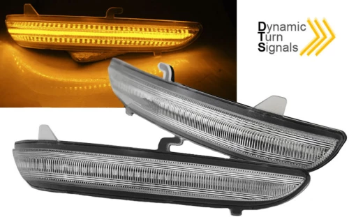 Φλας Καθρέπτη Για Citroen C3 16+ , C4 Cactus 18+ , Opel Corsa F 19+ , Peugeot 208 12-20 , 2008 13-20 Dynamic Led Canbus Άσπρα 2 Τεμάχια (CAR0025870)