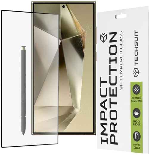 Techsuit® Full Cover Tempered Glass για Galaxy S24 Ultra- Black