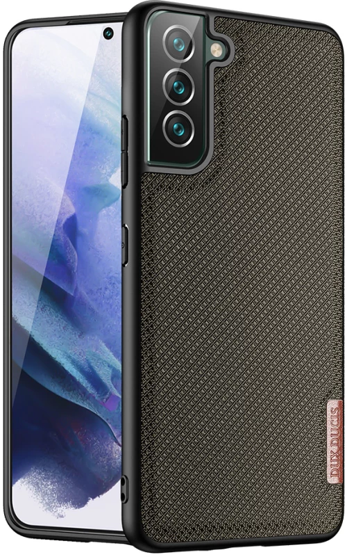 Dux Ducis® Fino Back Cover Σιλικόνης / Υφασμάτινο για Galaxy S22 Plus - Πράσινο