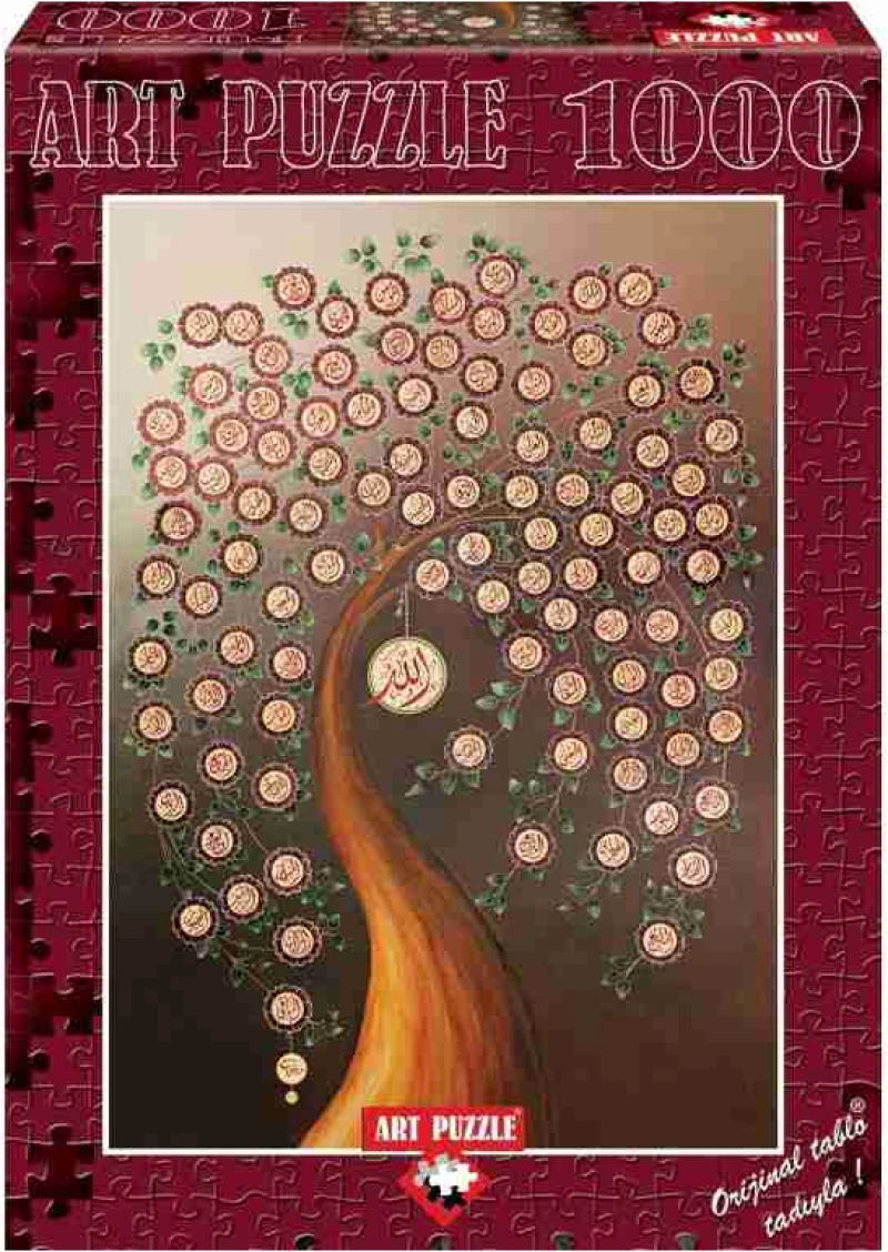 Art  Puzzle-4365 -Allah'in 99 Ismi (Esma-ül Husna) -1000 pieces